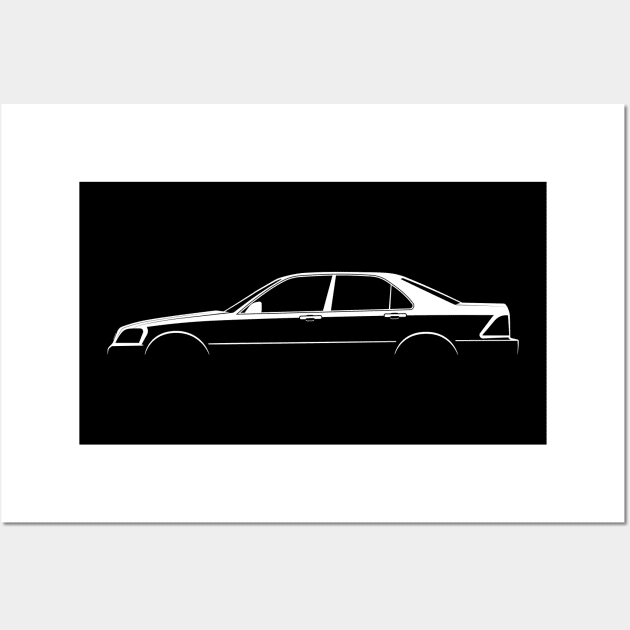 Acura 3.5 RL (KA9) Silhouette Wall Art by Car-Silhouettes